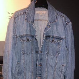 Calvin Klein Jeans Trucker Jacket in Light Blue (Large)